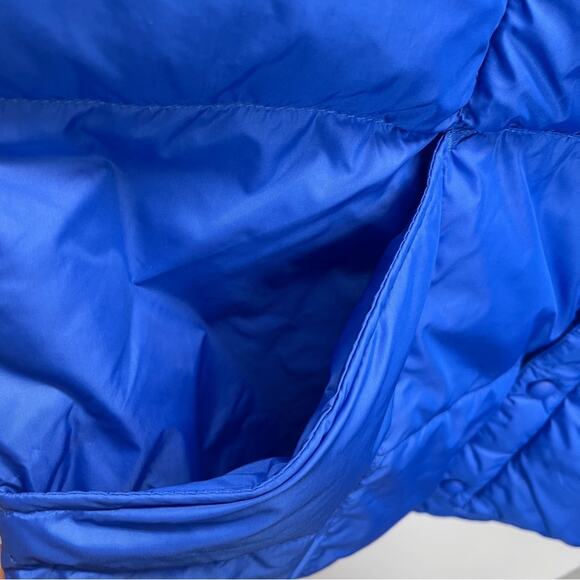 Lands End Vest Goose Down Feathers Blue Large Mens - Picture 6 of 11